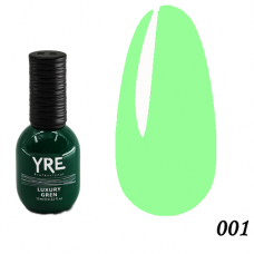 Гель-лак YRE  Luxury Green 15мл. №001 