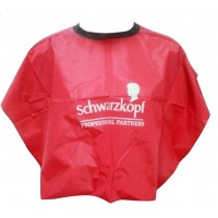 миниатюра для товара: П18002 Пелерина для фарбування Wella/Schwarzkopf 75*80см (бордовий, чорний) PNU-WB