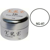 Г04020 Гель YRE 3D кольоровий для ліплення білий SG-07 